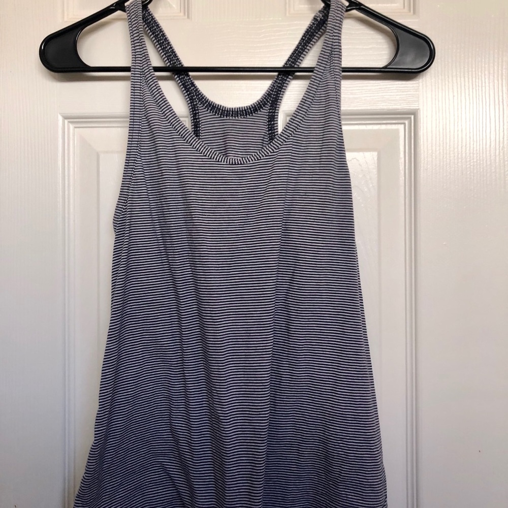 LULULEMON STRIPED RACERBACK TANK TOP